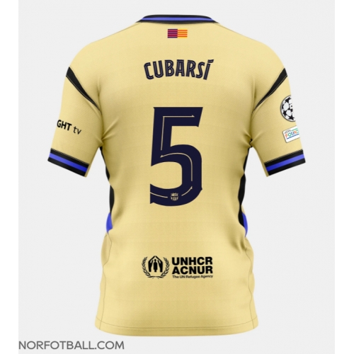 Billige Fotballdrakt Barcelona Pau Cubarsi #5 Replika Bortedrakt 2025-26 Kortermet Billige Fotballdrakt Barcelona Pau Cubarsi #5 Replika Bortedrakt 2025-26 Kortermet